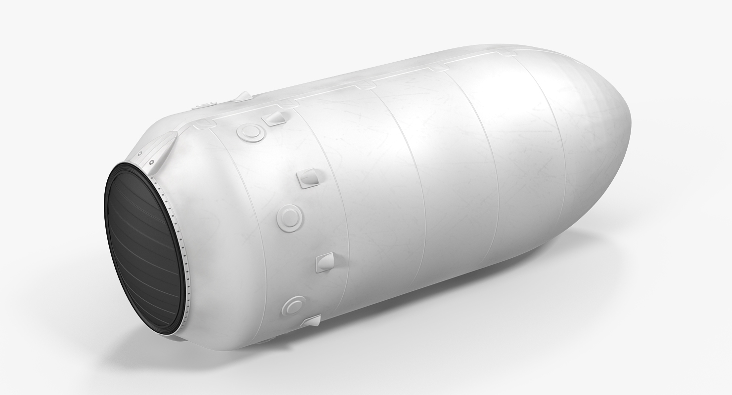 3D model Space Heavy Rocket Rigged