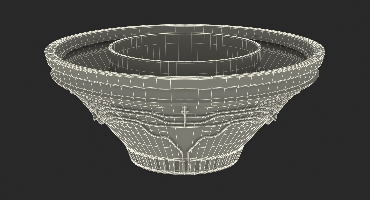 3D model Space Heavy Rocket Rigged