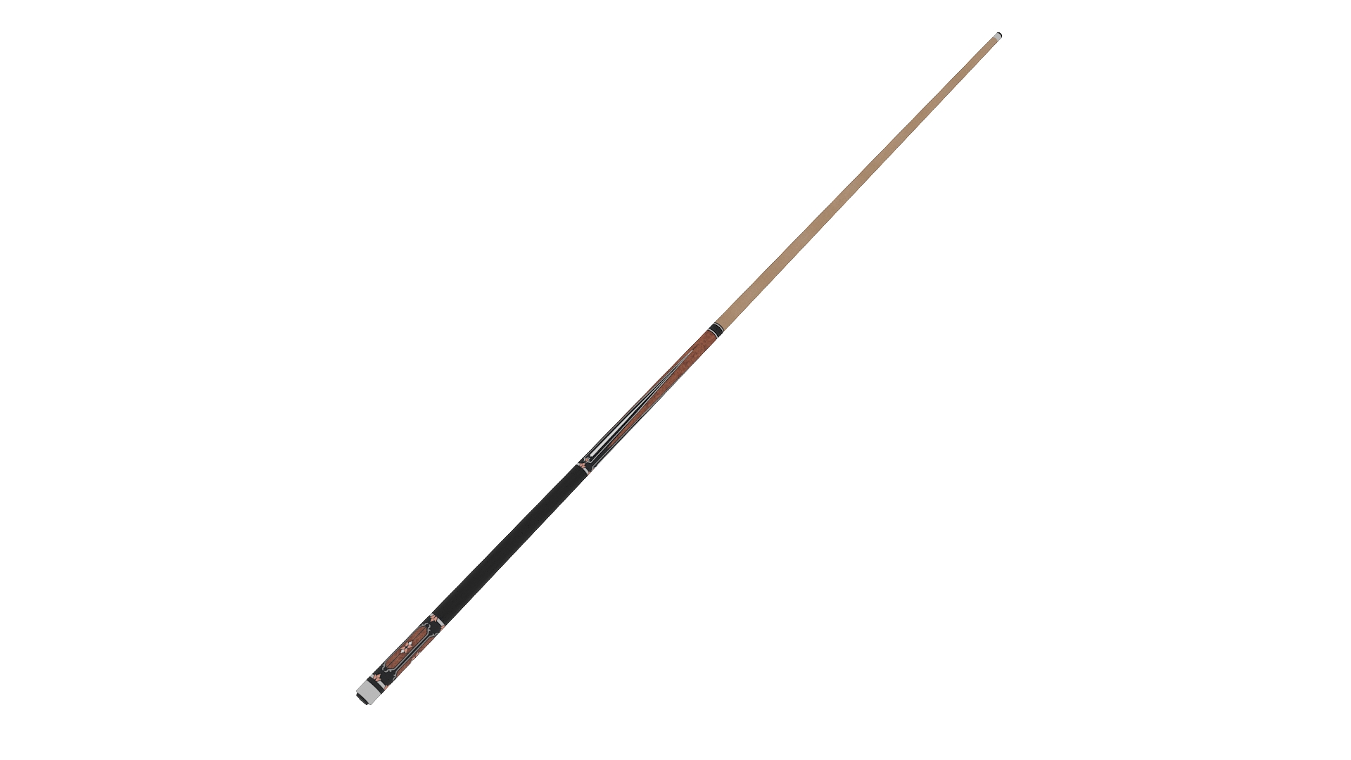 3D Vintage Wooden Pool Cue model