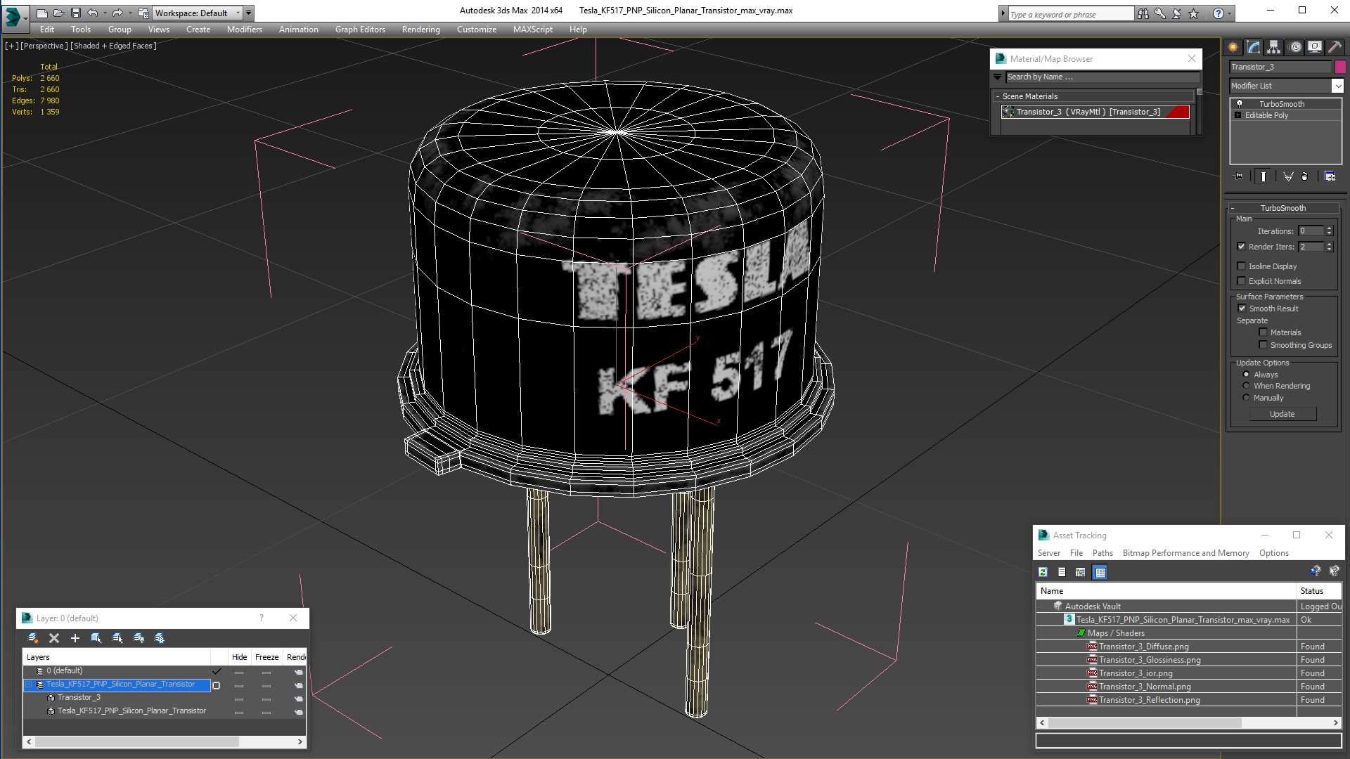 3D Tesla KF517 PNP Silicon Planar Transistor