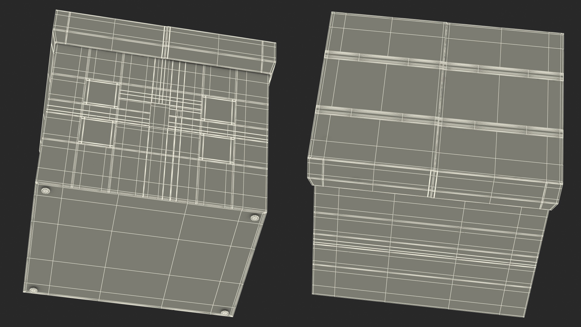 Delivery Drone Station Rigged 3D model
