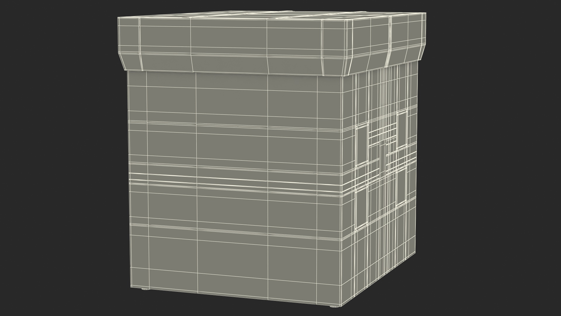 Delivery Drone Station Rigged 3D model