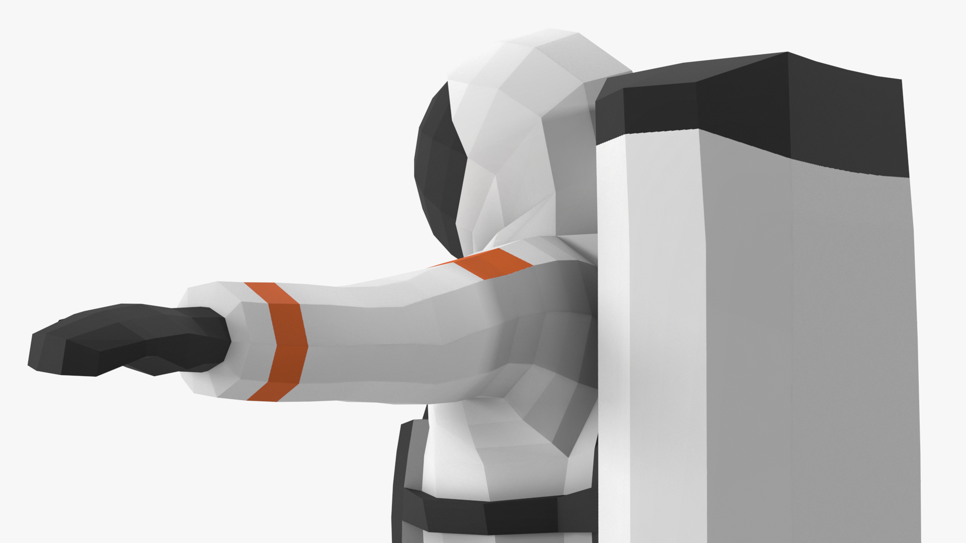 Astronaut Low Poly Rigged for Maya 3D model