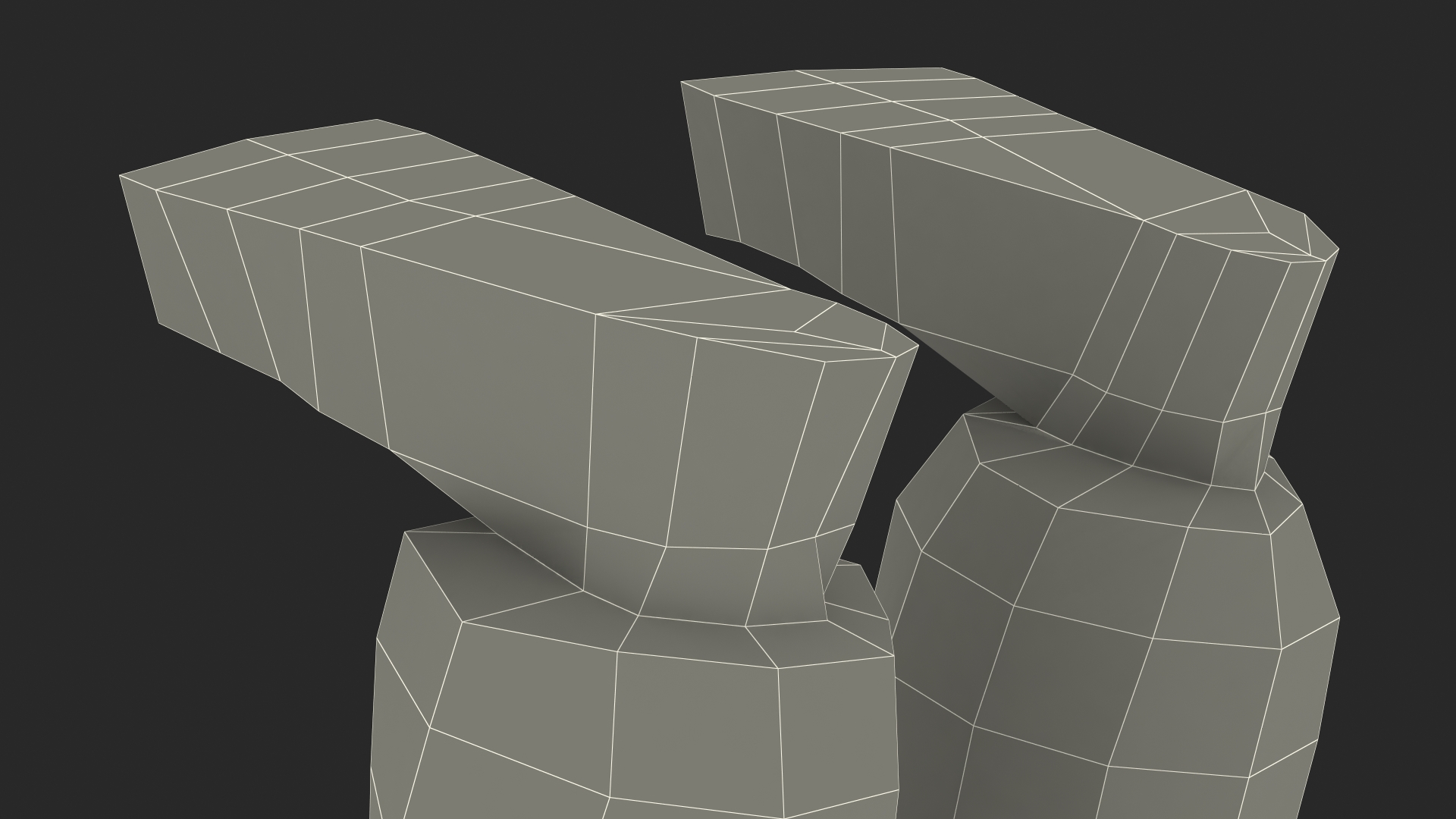 Astronaut Low Poly Rigged for Maya 3D model