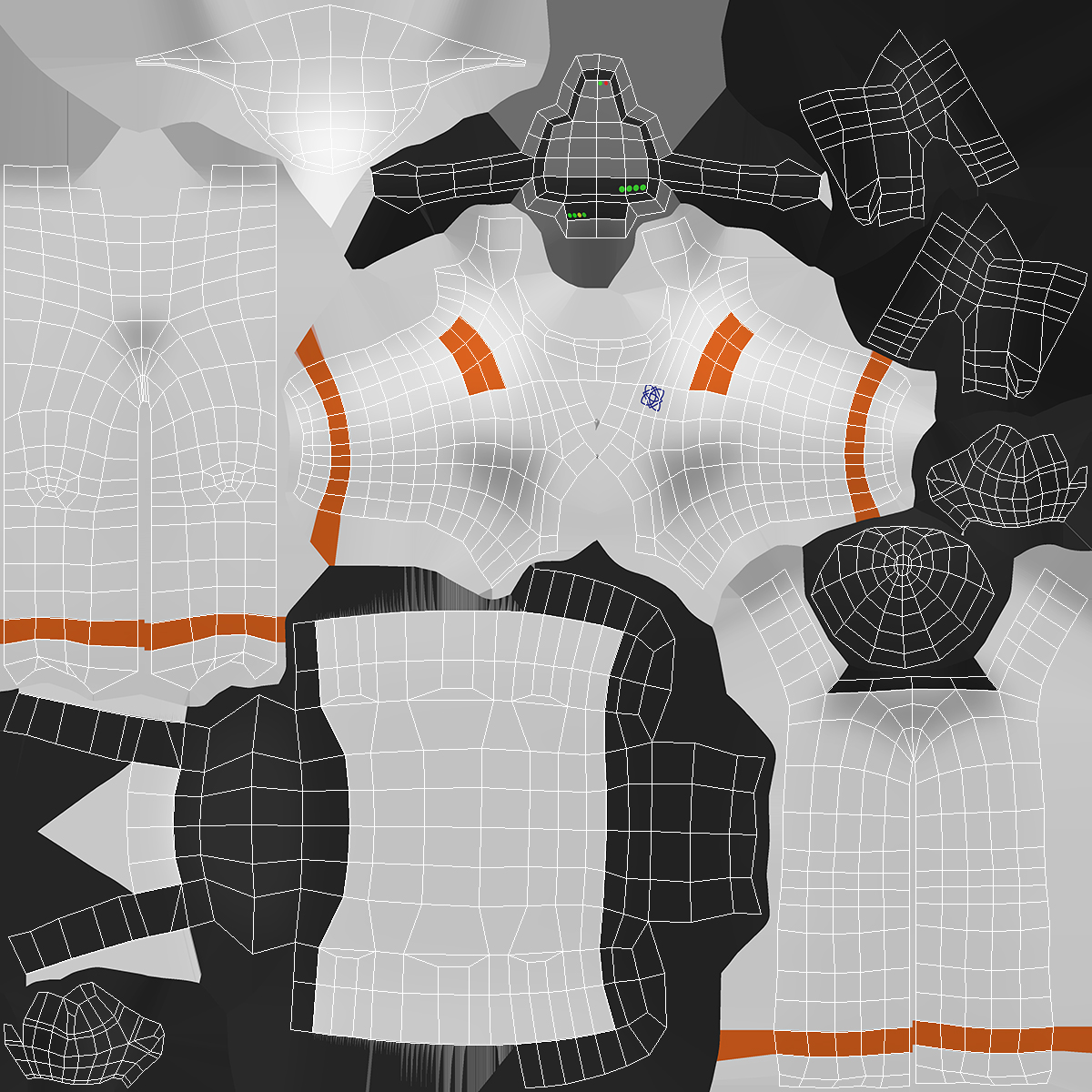 Astronaut Low Poly Rigged for Maya 3D model