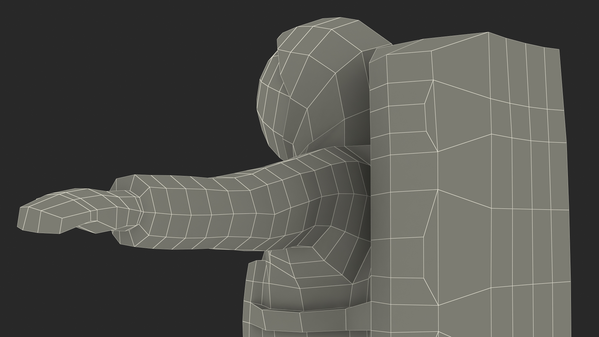 Astronaut Low Poly Rigged for Maya 3D model