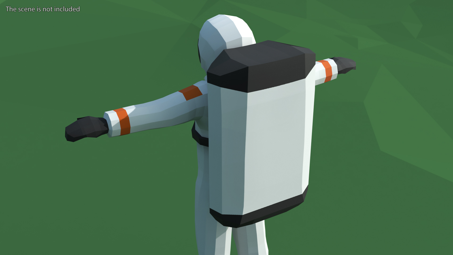 Astronaut Low Poly Rigged for Maya 3D model