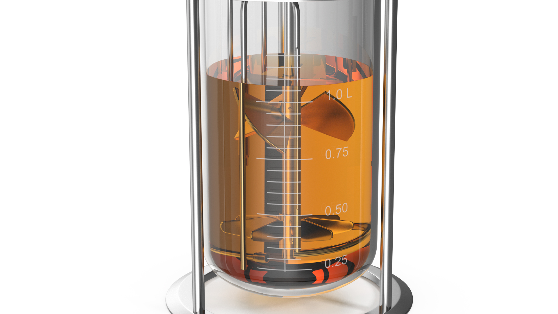 Small Glass Bioreactor 3D