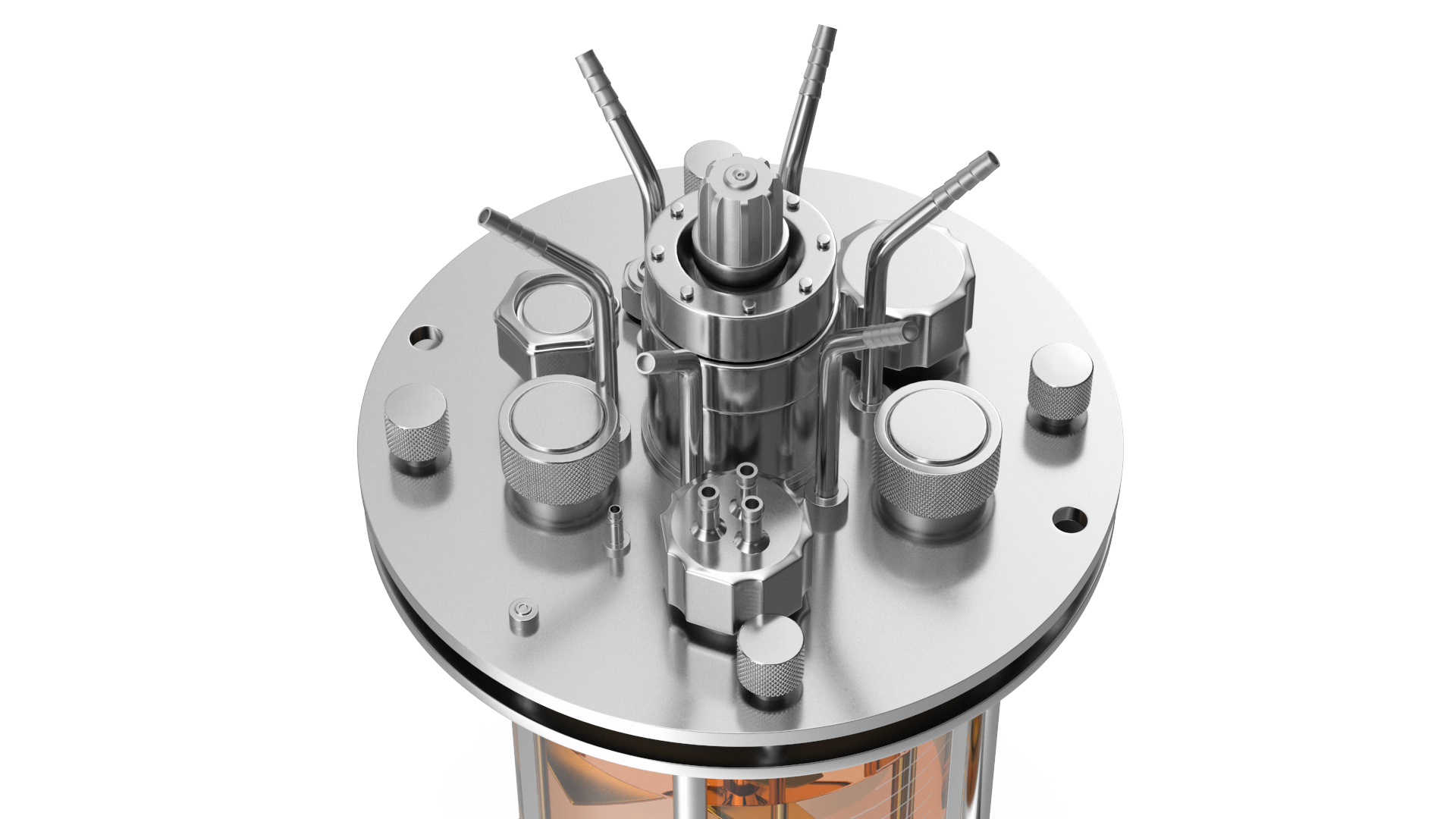 Small Glass Bioreactor 3D