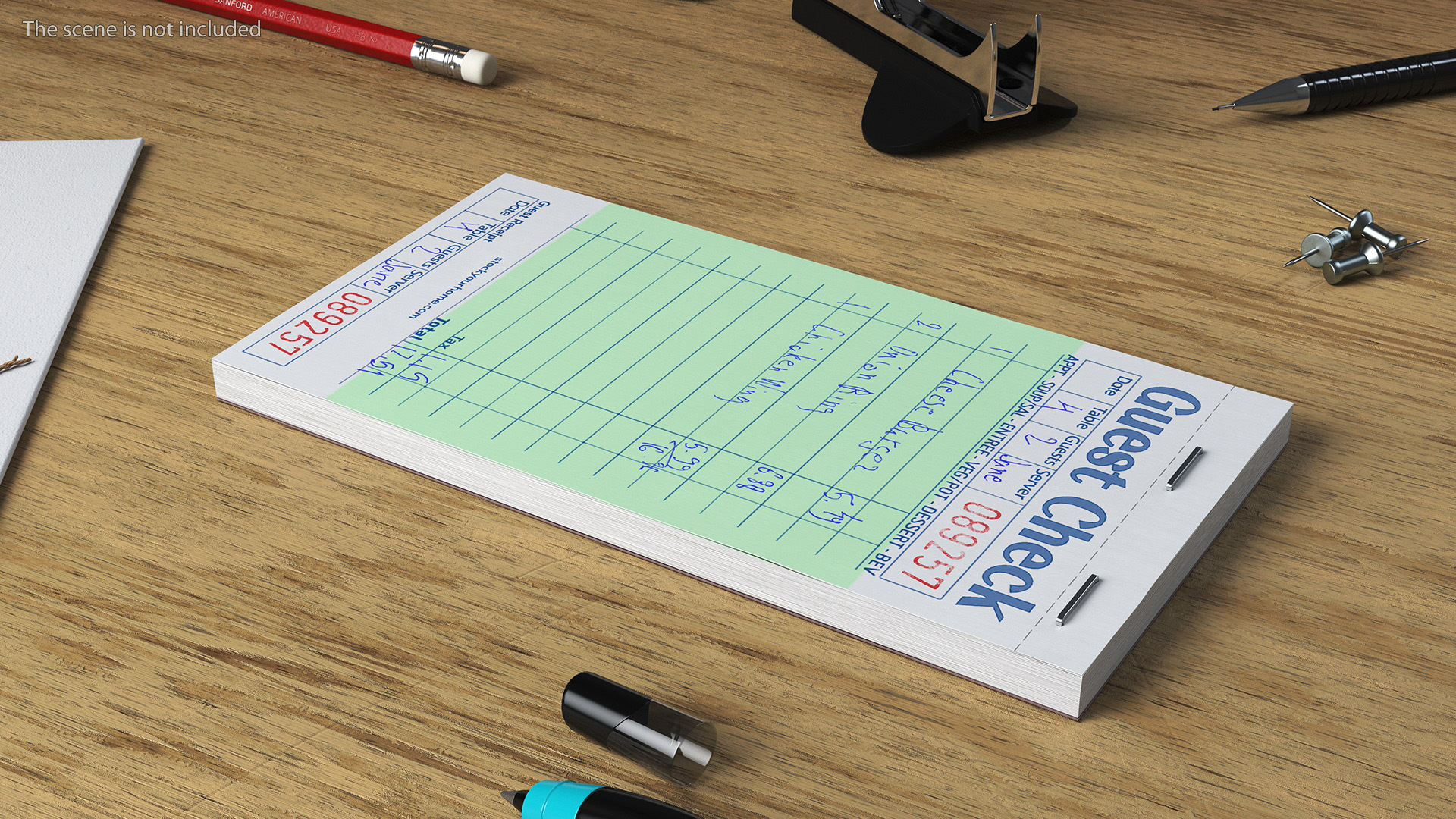 3D Guest Check Book