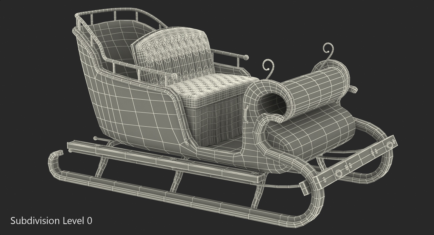 Santa Sleigh 3D