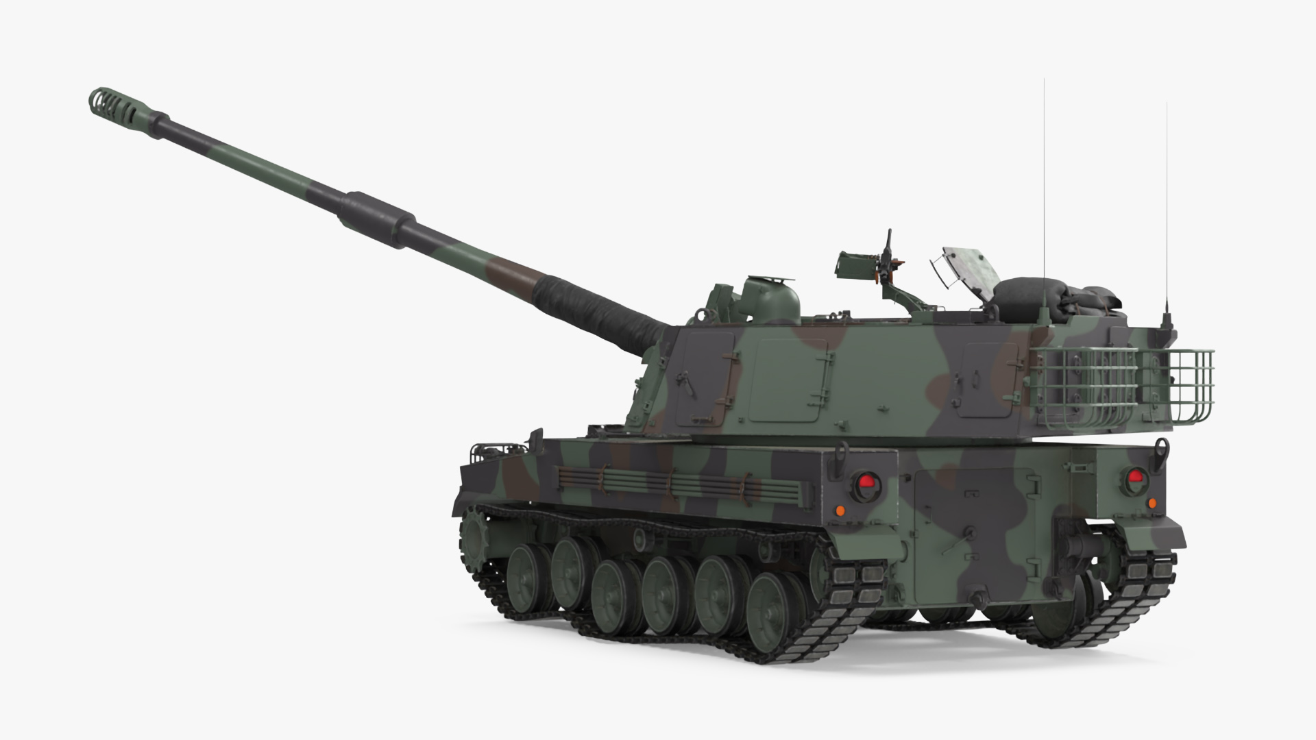 3D model K9 Thunder Howitzer Rigged for Cinema 4D