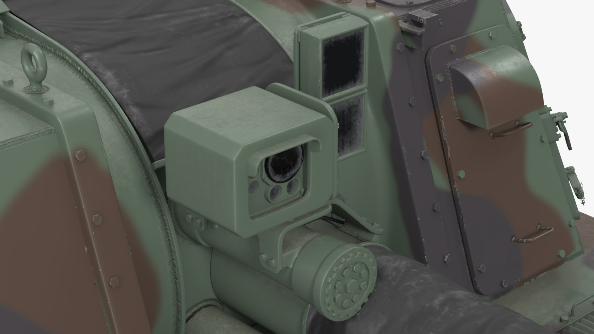 3D model K9 Thunder Howitzer Rigged for Cinema 4D