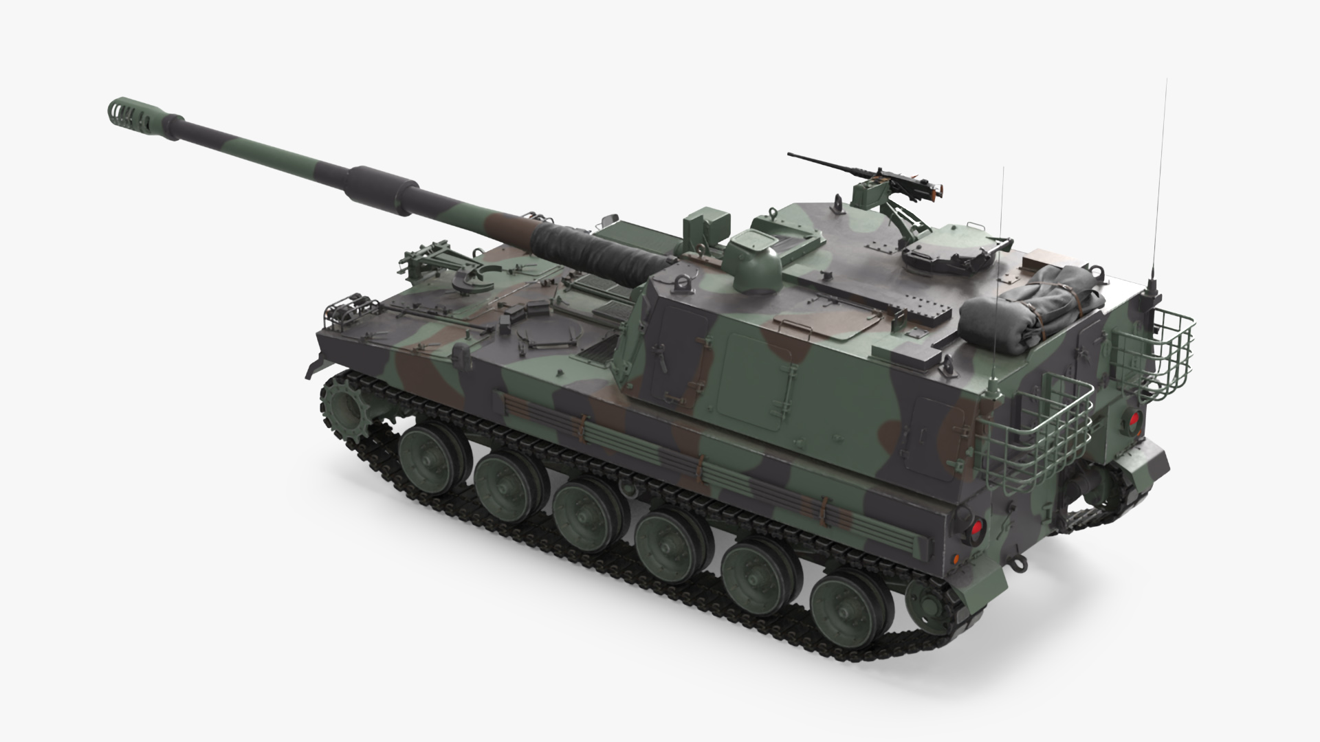 3D model K9 Thunder Howitzer Rigged for Cinema 4D
