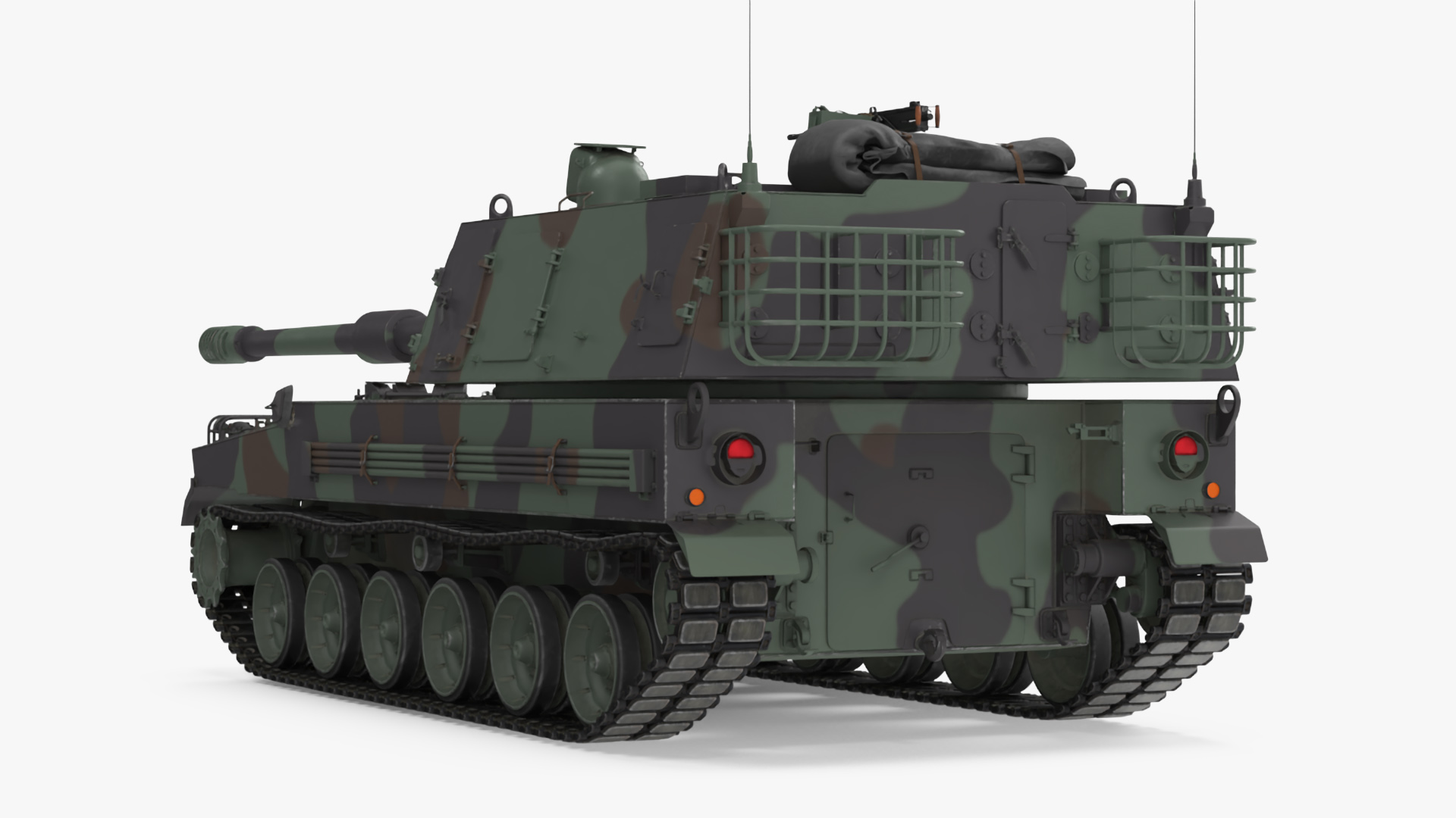 3D model K9 Thunder Howitzer Rigged for Cinema 4D