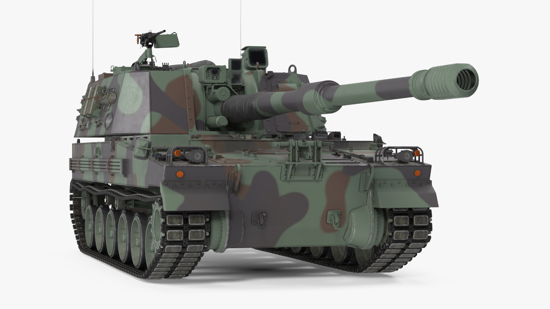 3D model K9 Thunder Howitzer Rigged for Cinema 4D