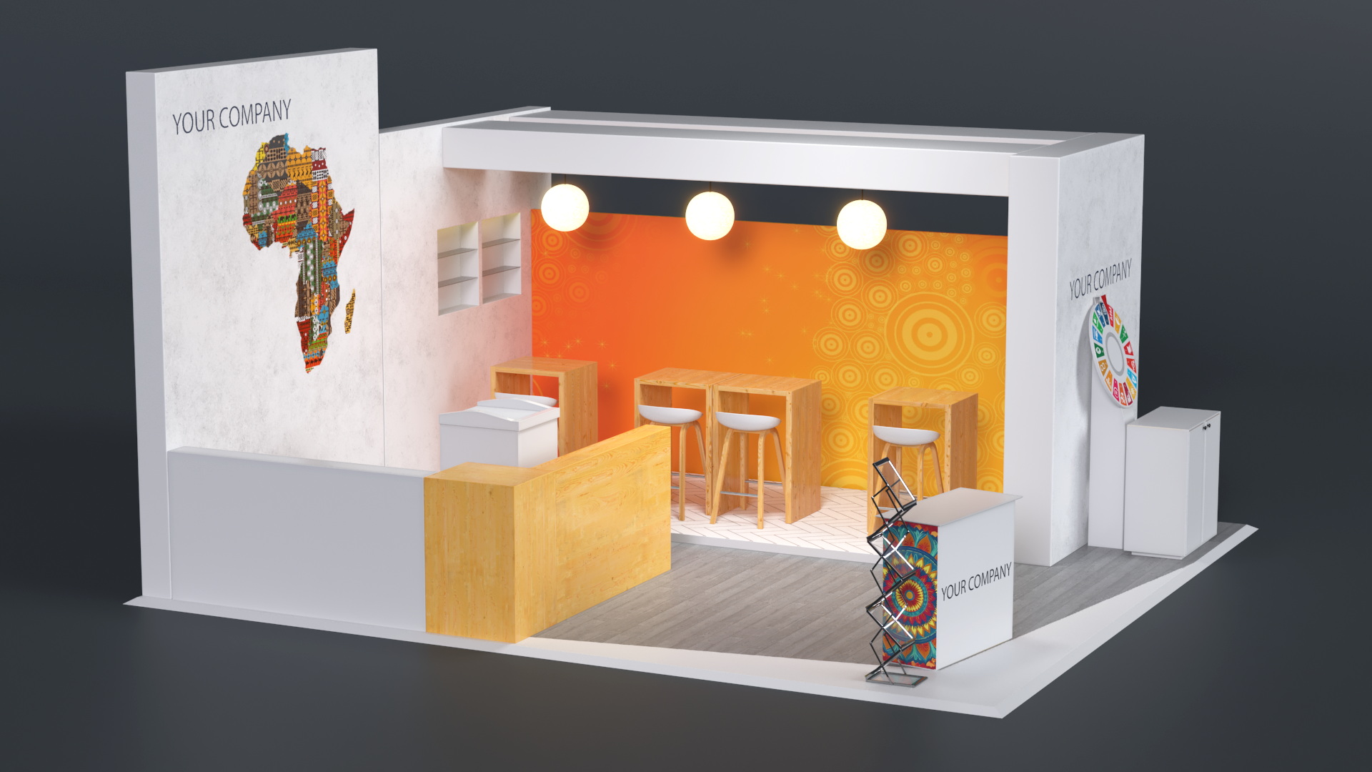 3D model Cozy Stand for Trade Show