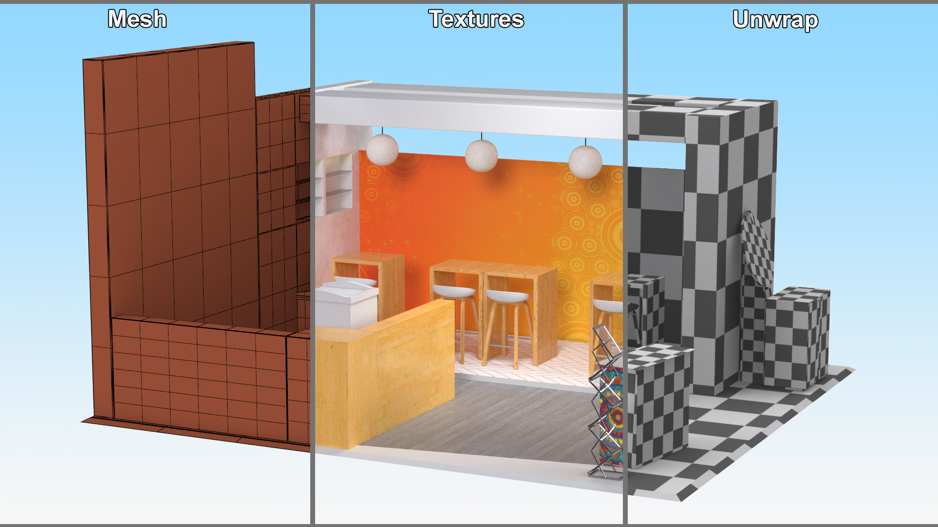 3D model Cozy Stand for Trade Show