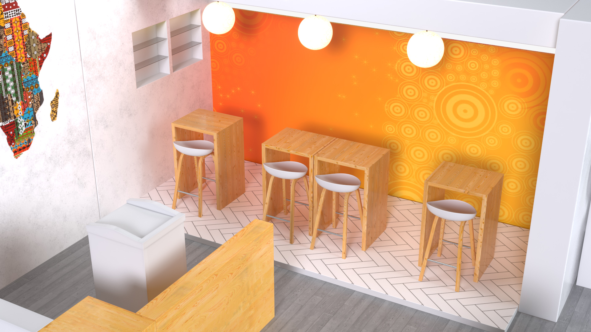 3D model Cozy Stand for Trade Show