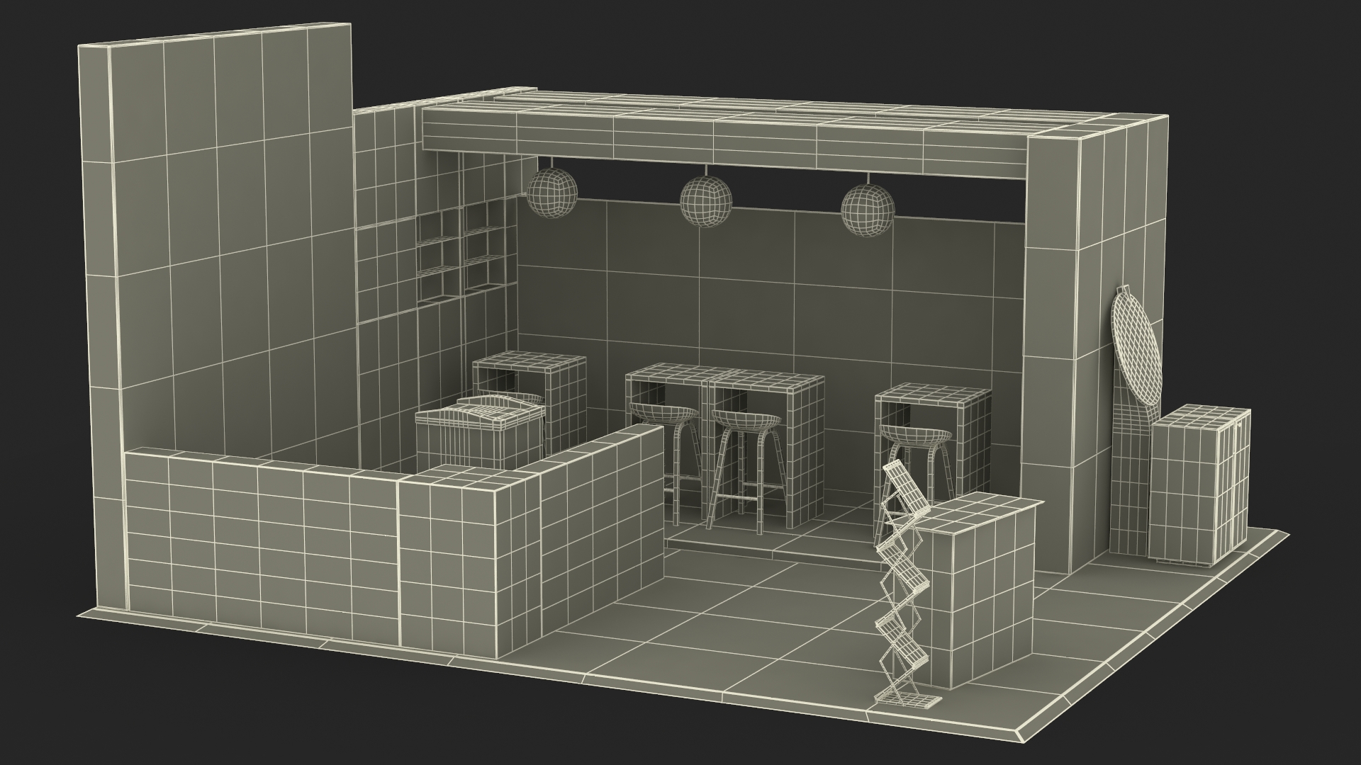 3D model Cozy Stand for Trade Show