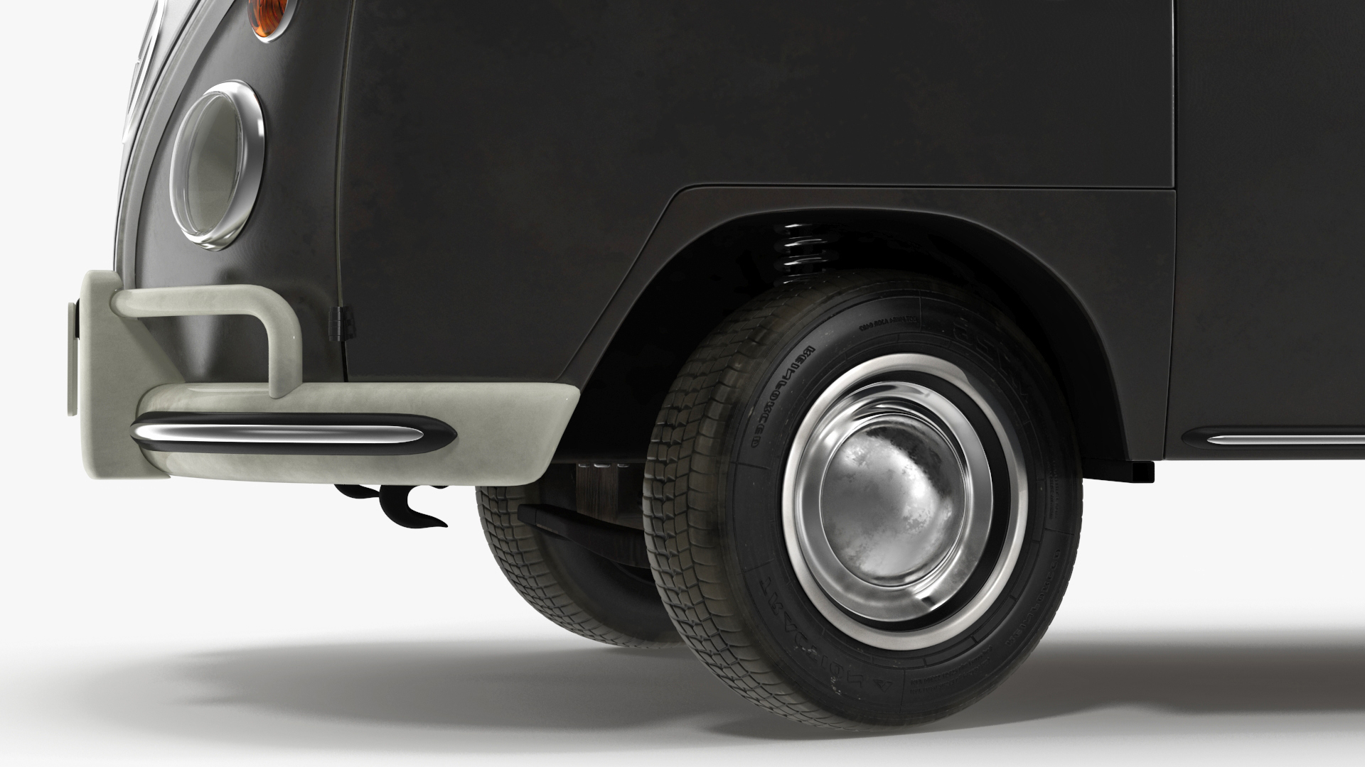 3D Vintage Volkswagen Type 2 Bus Rigged
