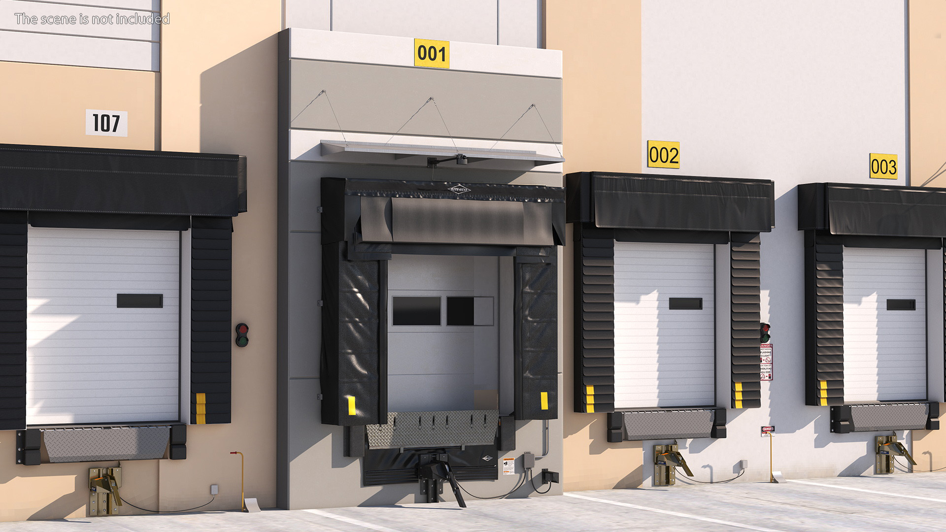 Loading Dock Bay with Roll-Up Door 3D model