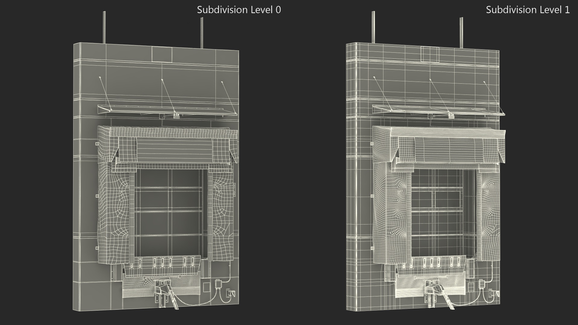 Loading Dock Bay with Roll-Up Door 3D model