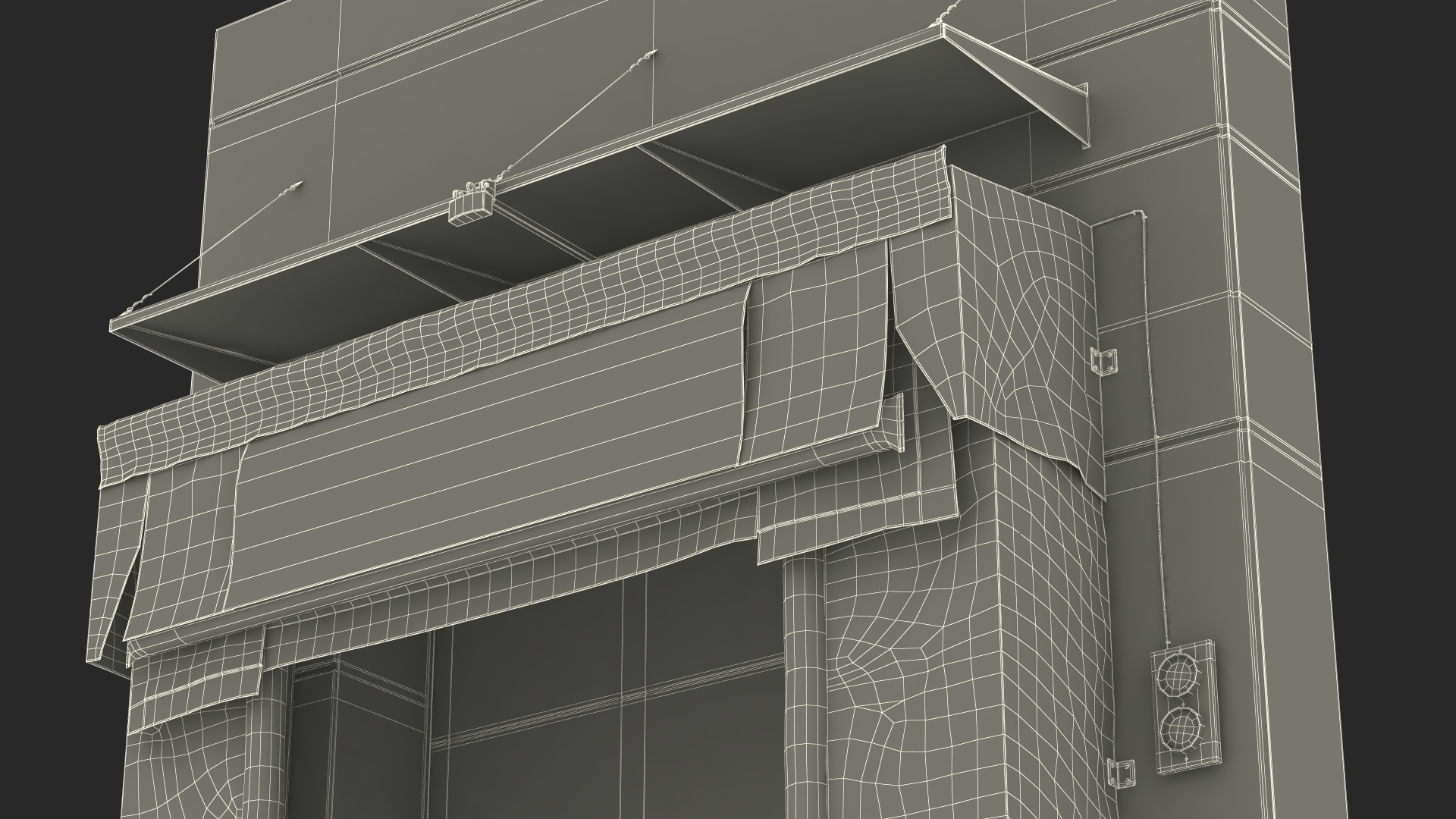 Loading Dock Bay with Roll-Up Door 3D model