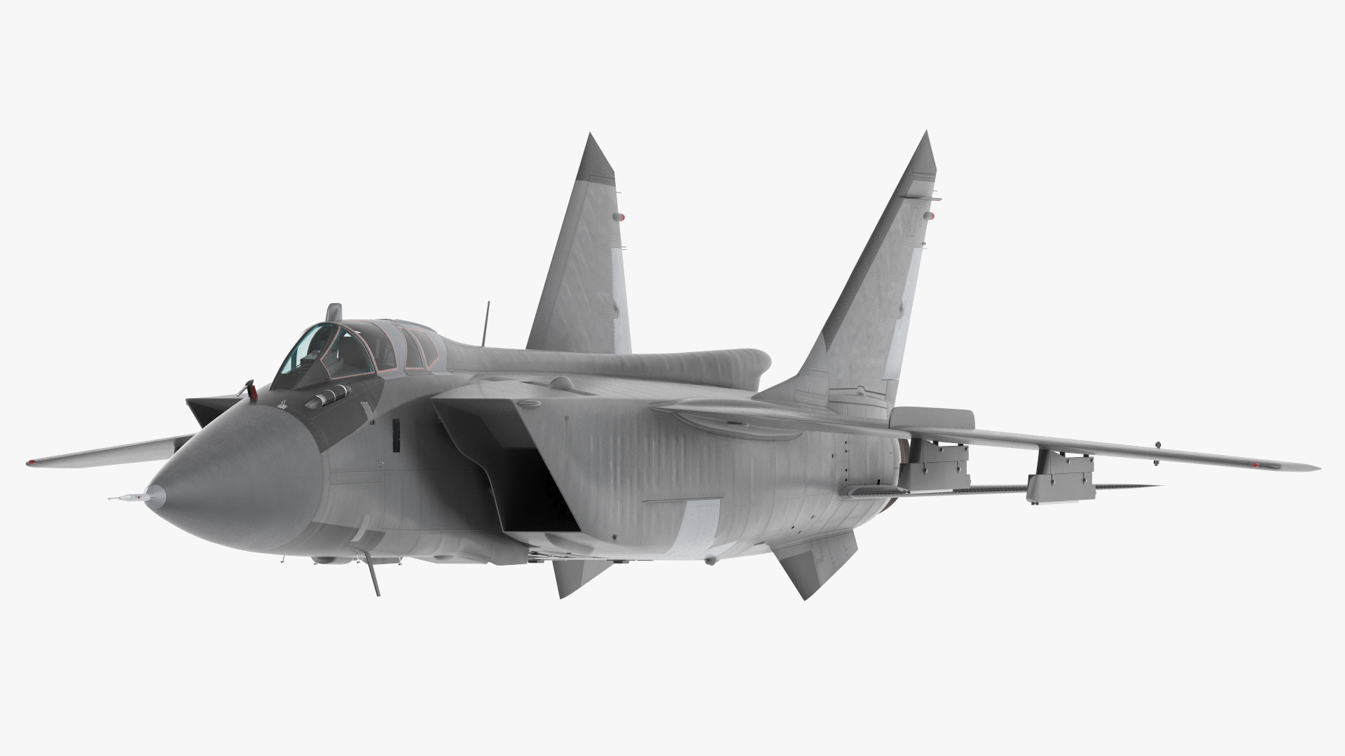 3D Supersonic Interceptor Aircraft Flight model