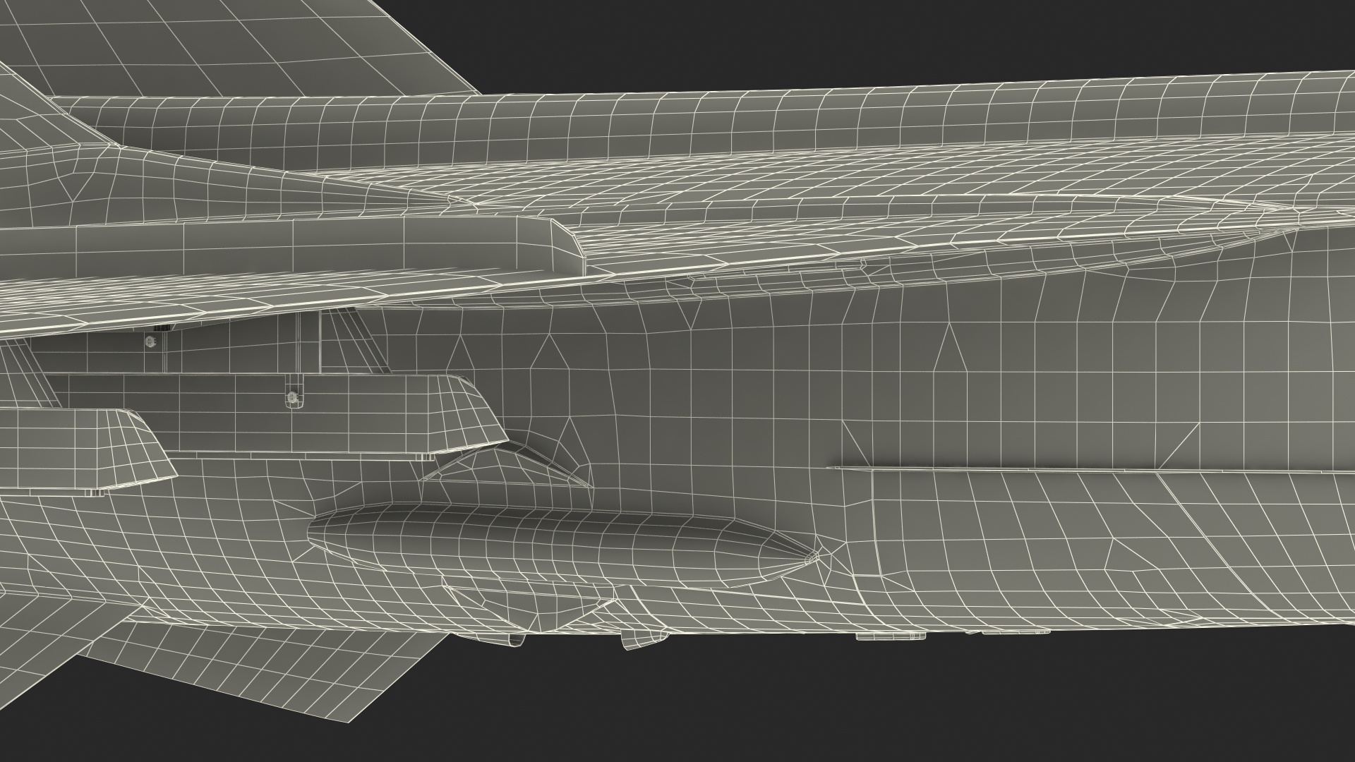 3D Supersonic Interceptor Aircraft Flight model
