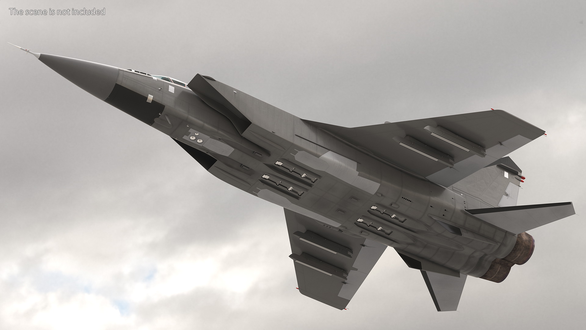 3D Supersonic Interceptor Aircraft Flight model