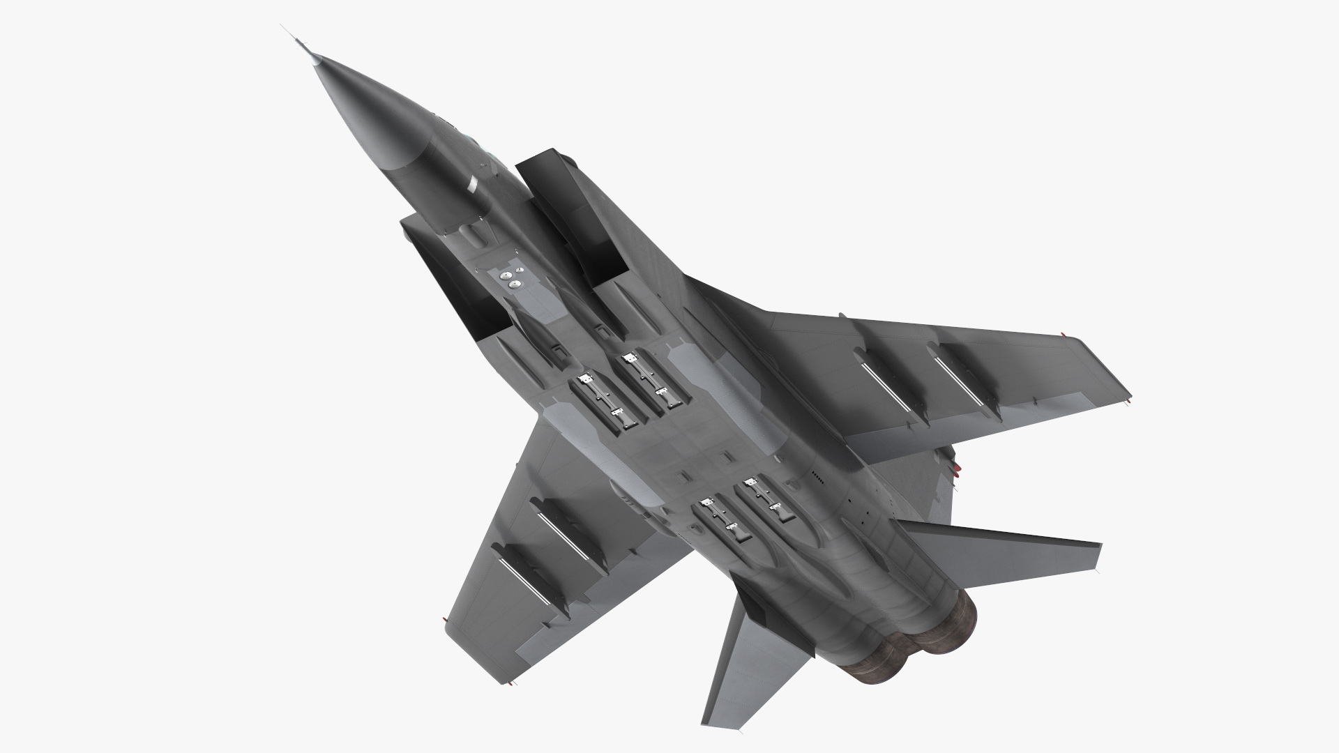 3D Supersonic Interceptor Aircraft Flight model