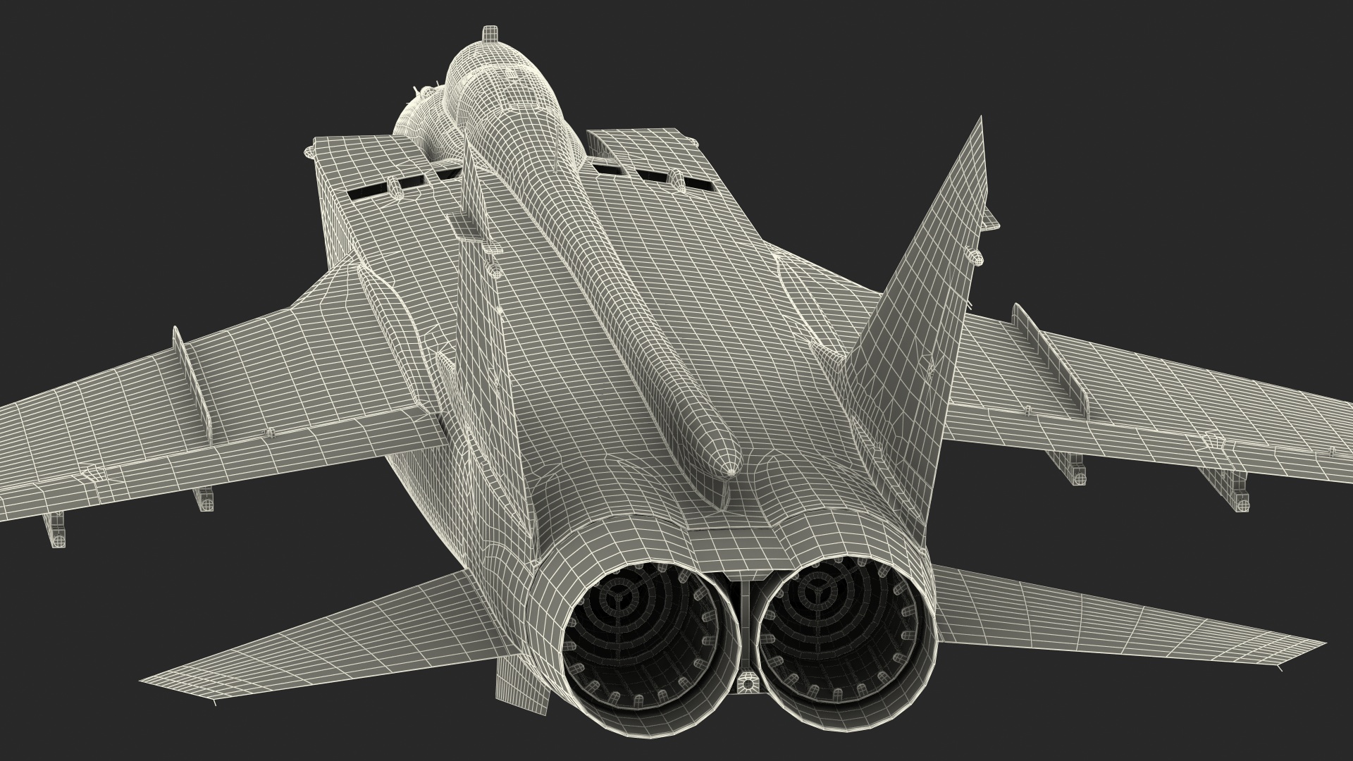 3D Supersonic Interceptor Aircraft Flight model