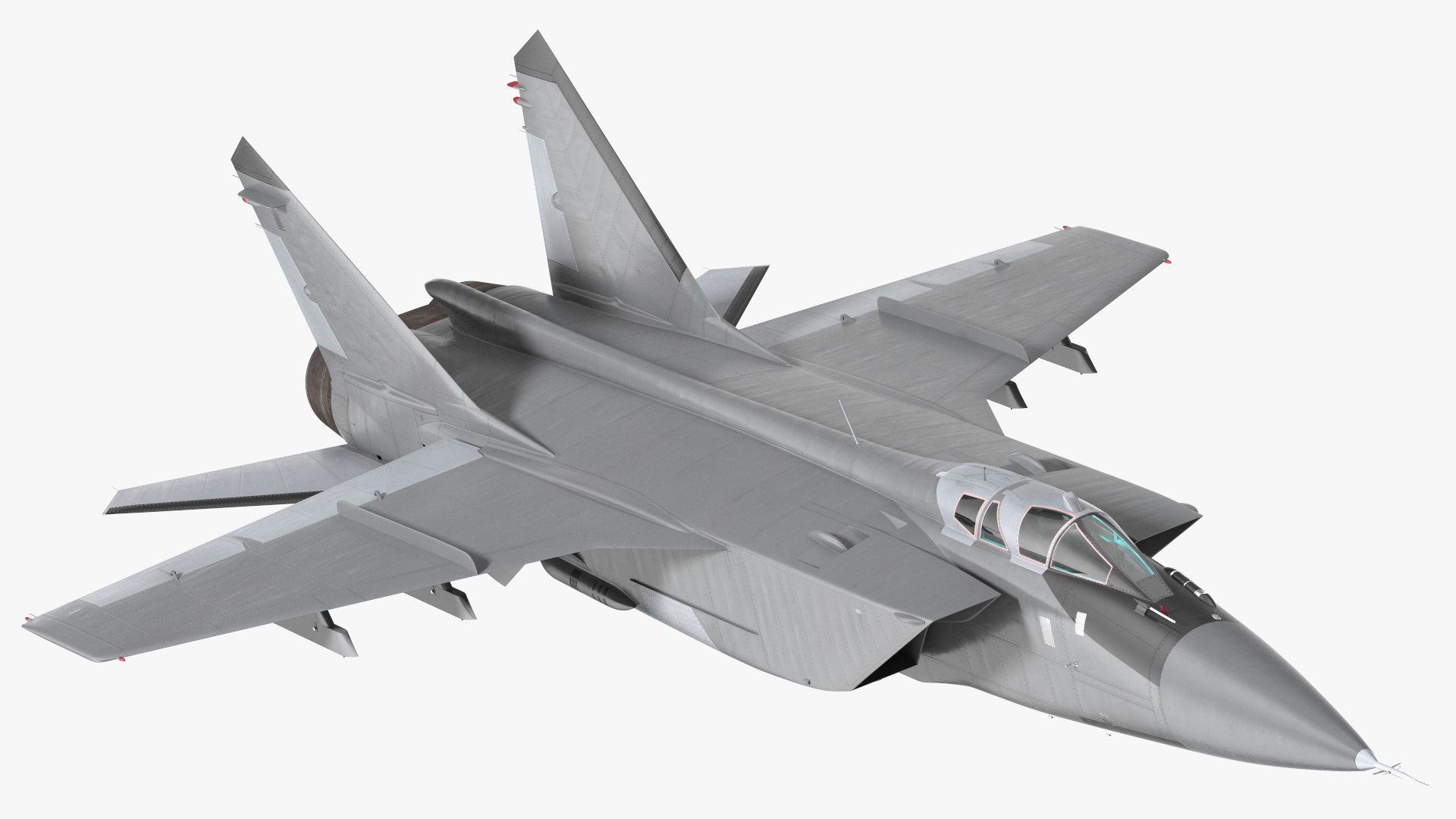 3D Supersonic Interceptor Aircraft Flight model