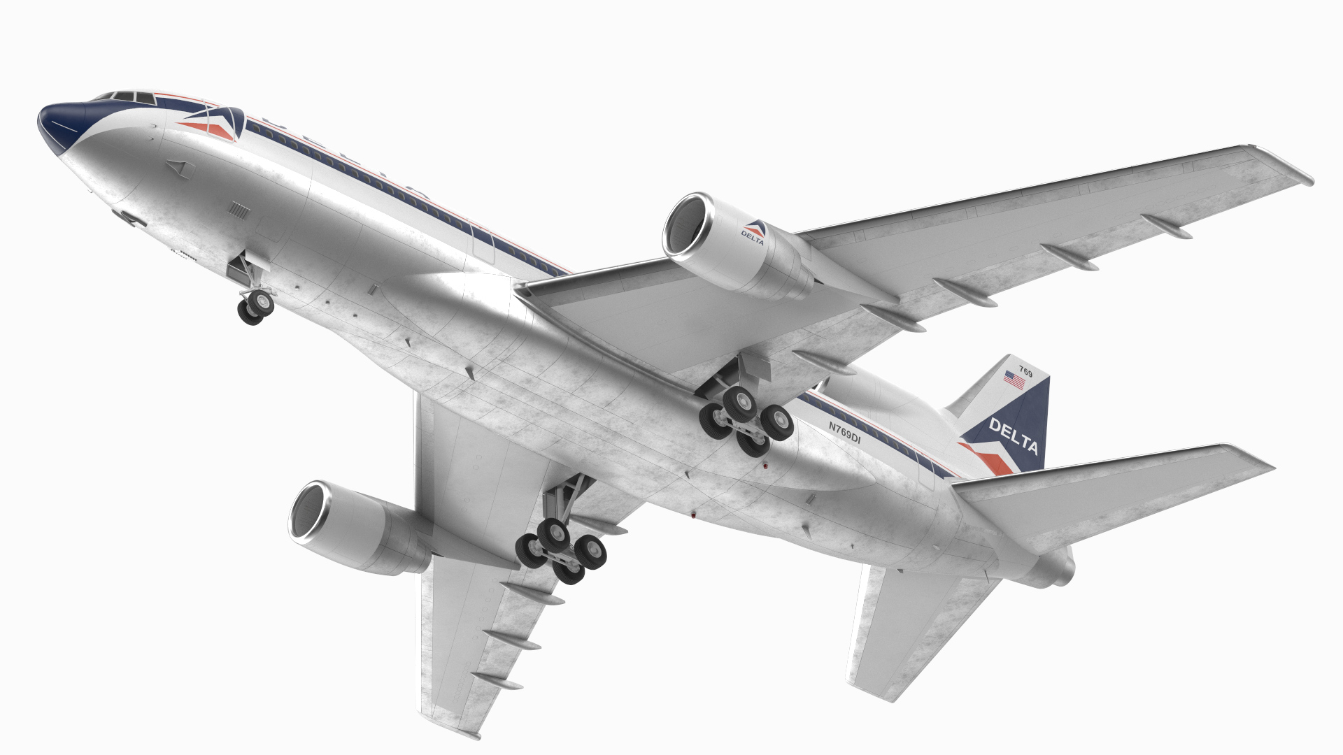 Delta Air Lines Lockheed L-1011 TriStar 3D model