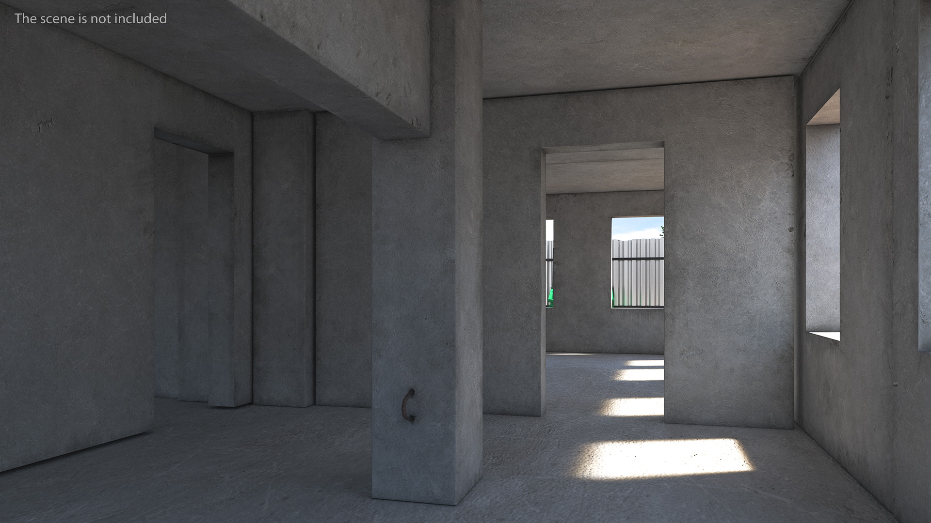 3D Precast Concrete Panel House model