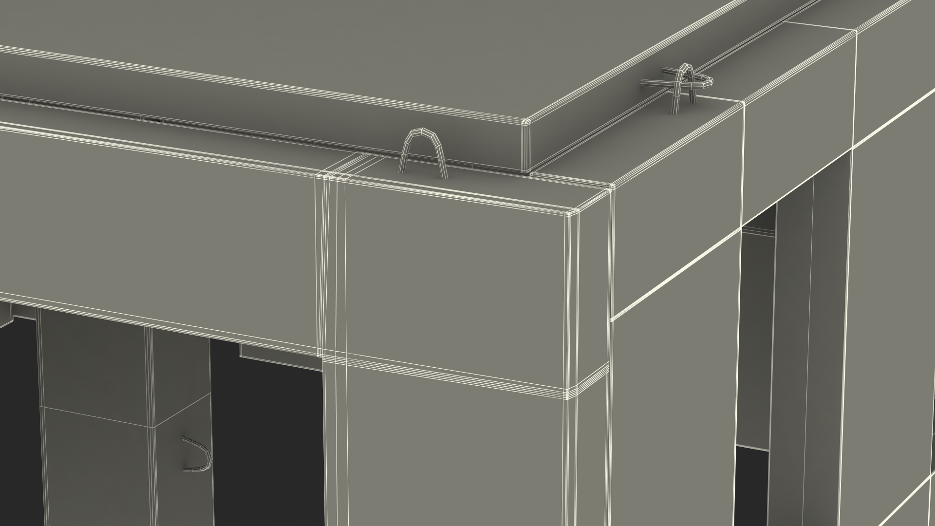 3D Precast Concrete Panel House model