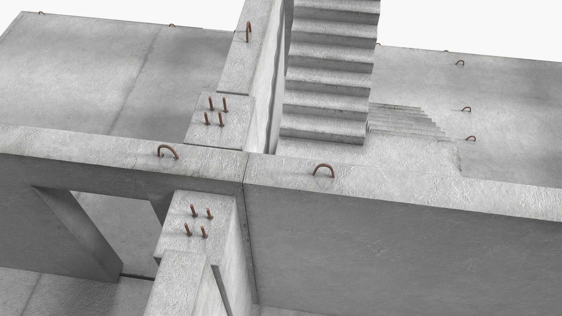 3D Precast Concrete Panel House model