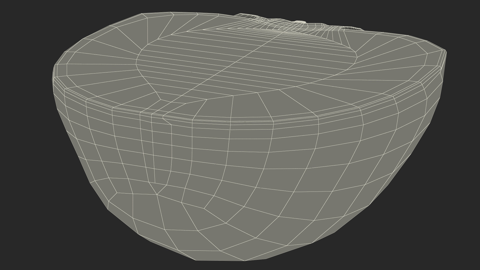 3D model Persimmon Fruit Half