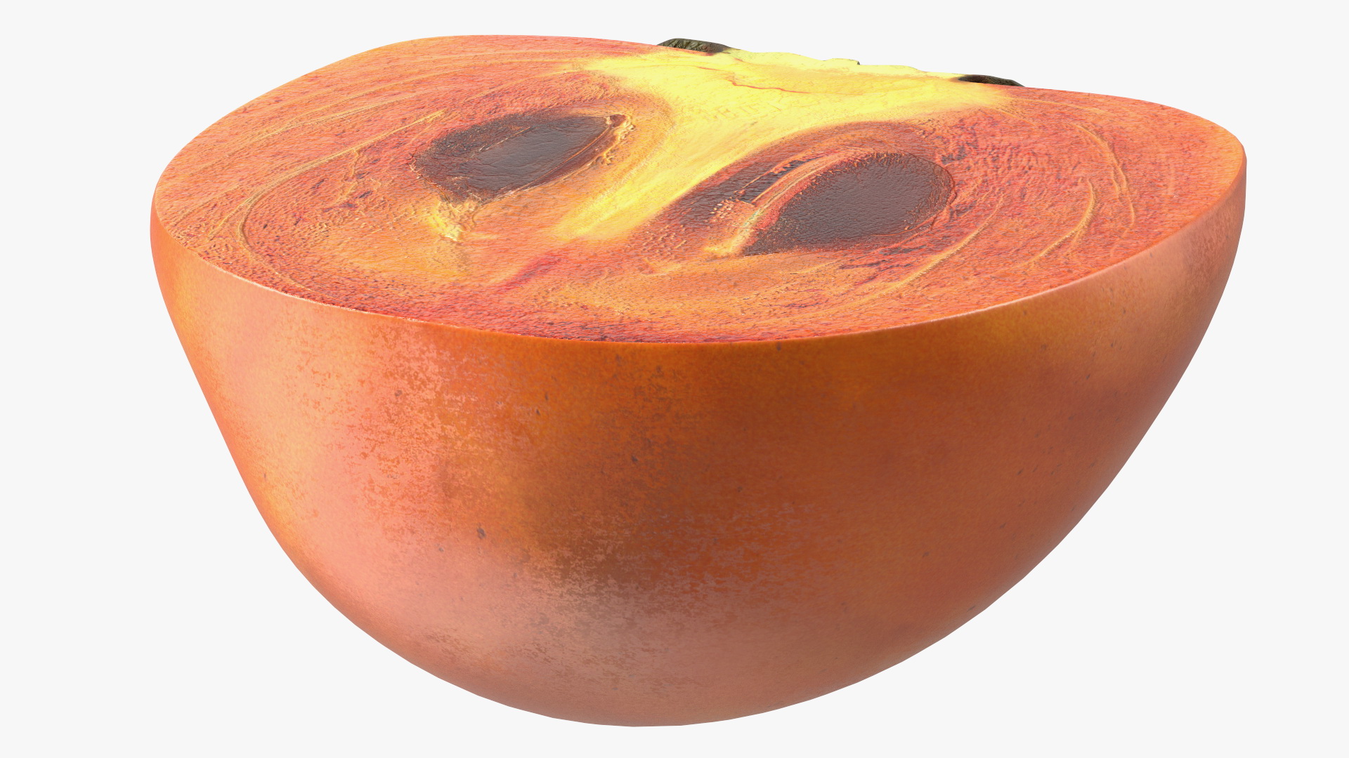 3D model Persimmon Fruit Half