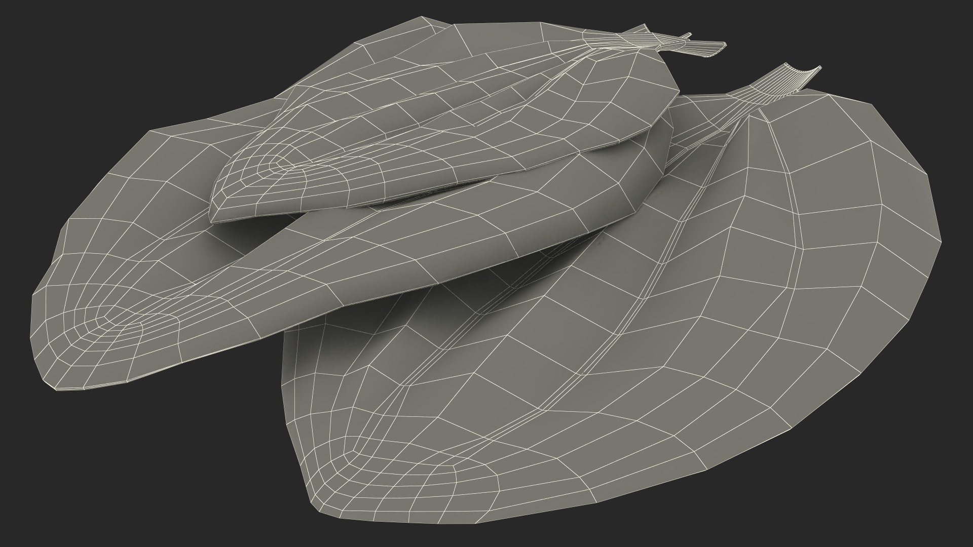 3D Realistic Plantain Plant Leaves