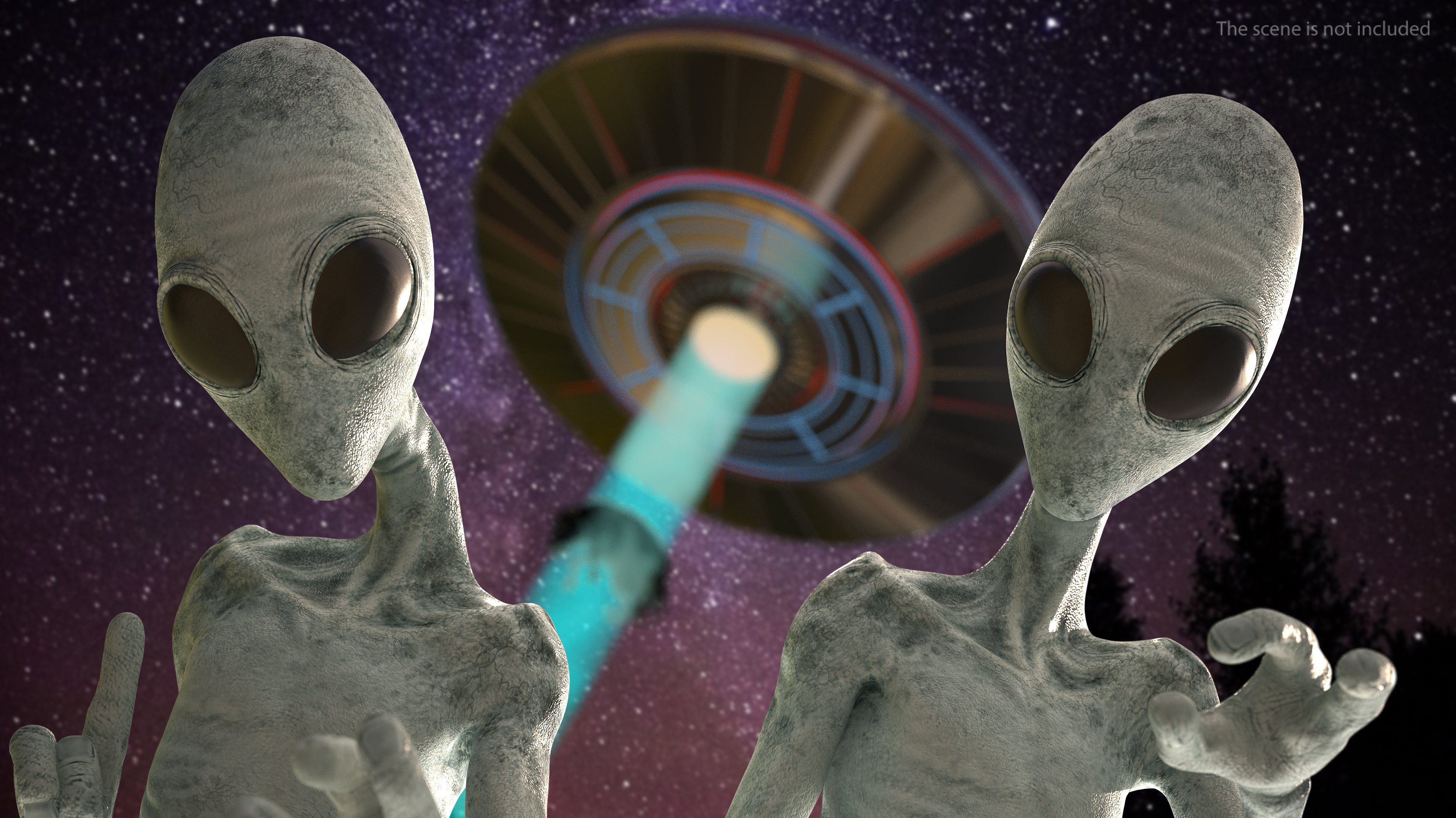 Extraterrestrial Alien Rigged 3D model