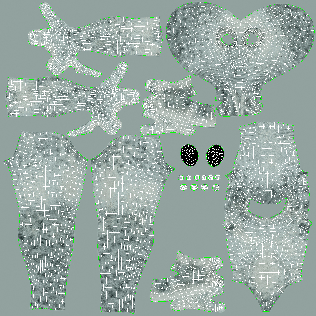 Extraterrestrial Alien Rigged 3D model