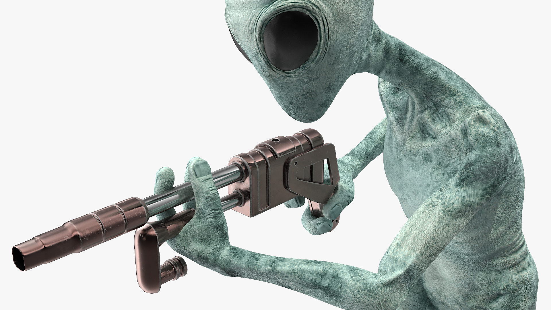 Extraterrestrial Alien Rigged 3D model