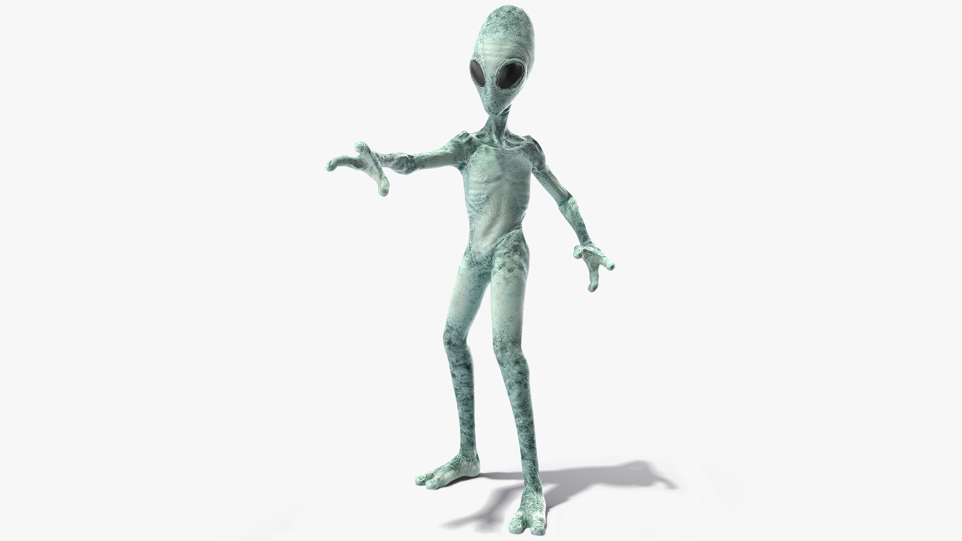 Extraterrestrial Alien Rigged 3D model