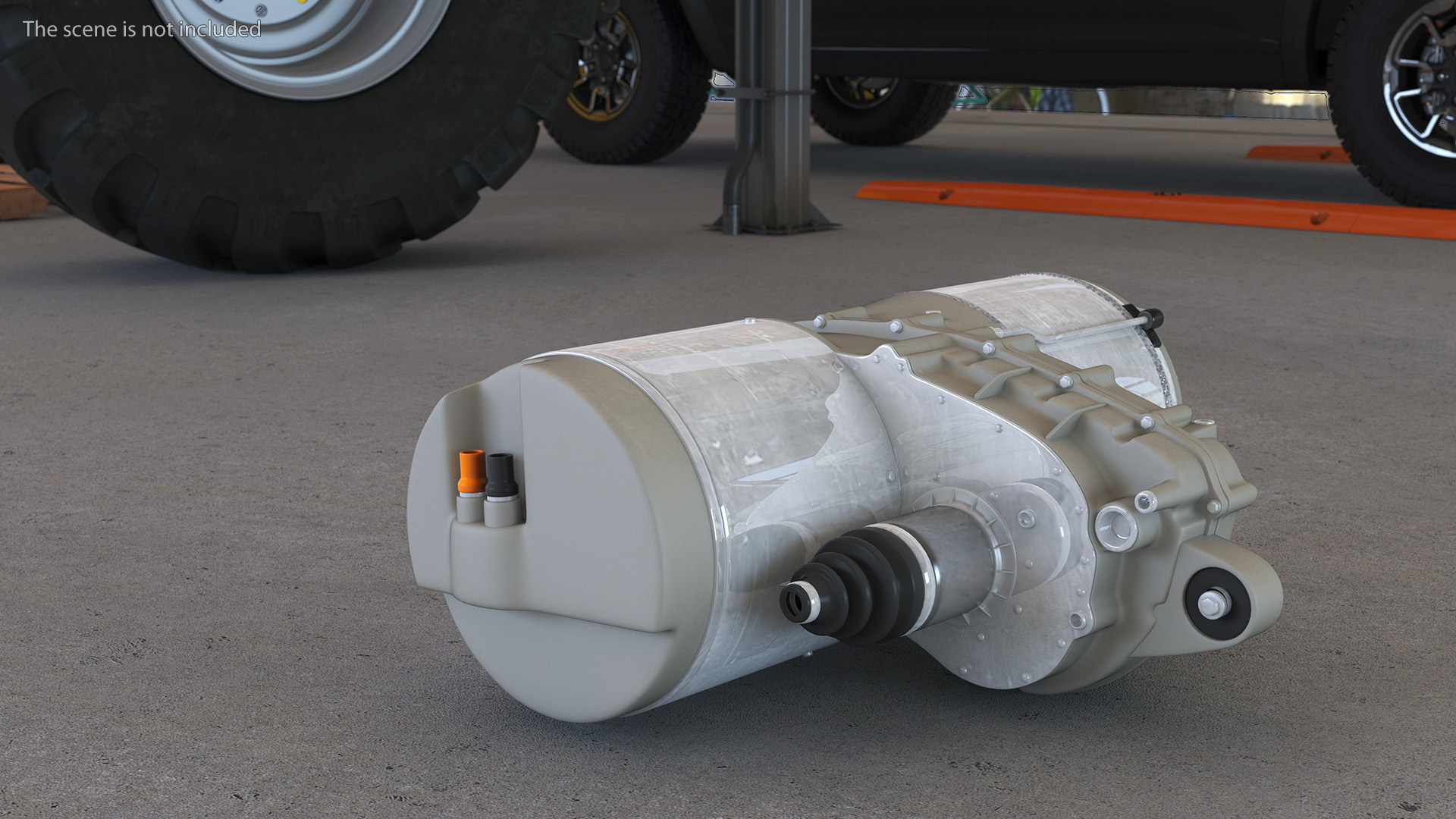 3D Car Electric Motor model