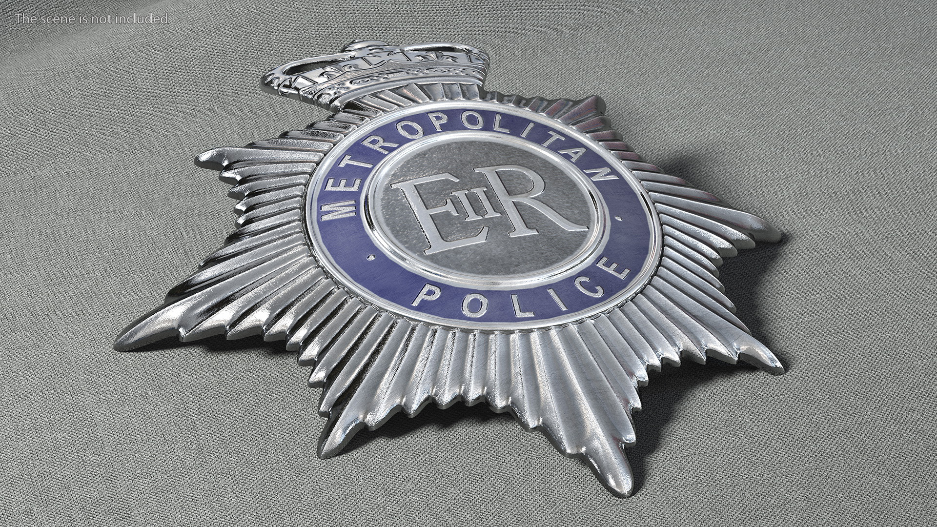 3D British Metropolitan Police Badge model