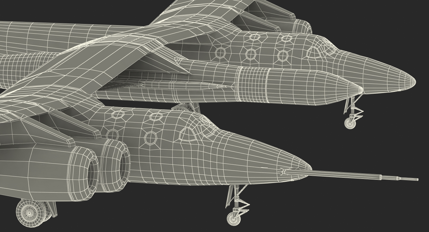 3D Virgin Galactic LauncherOne Rocket Rigged