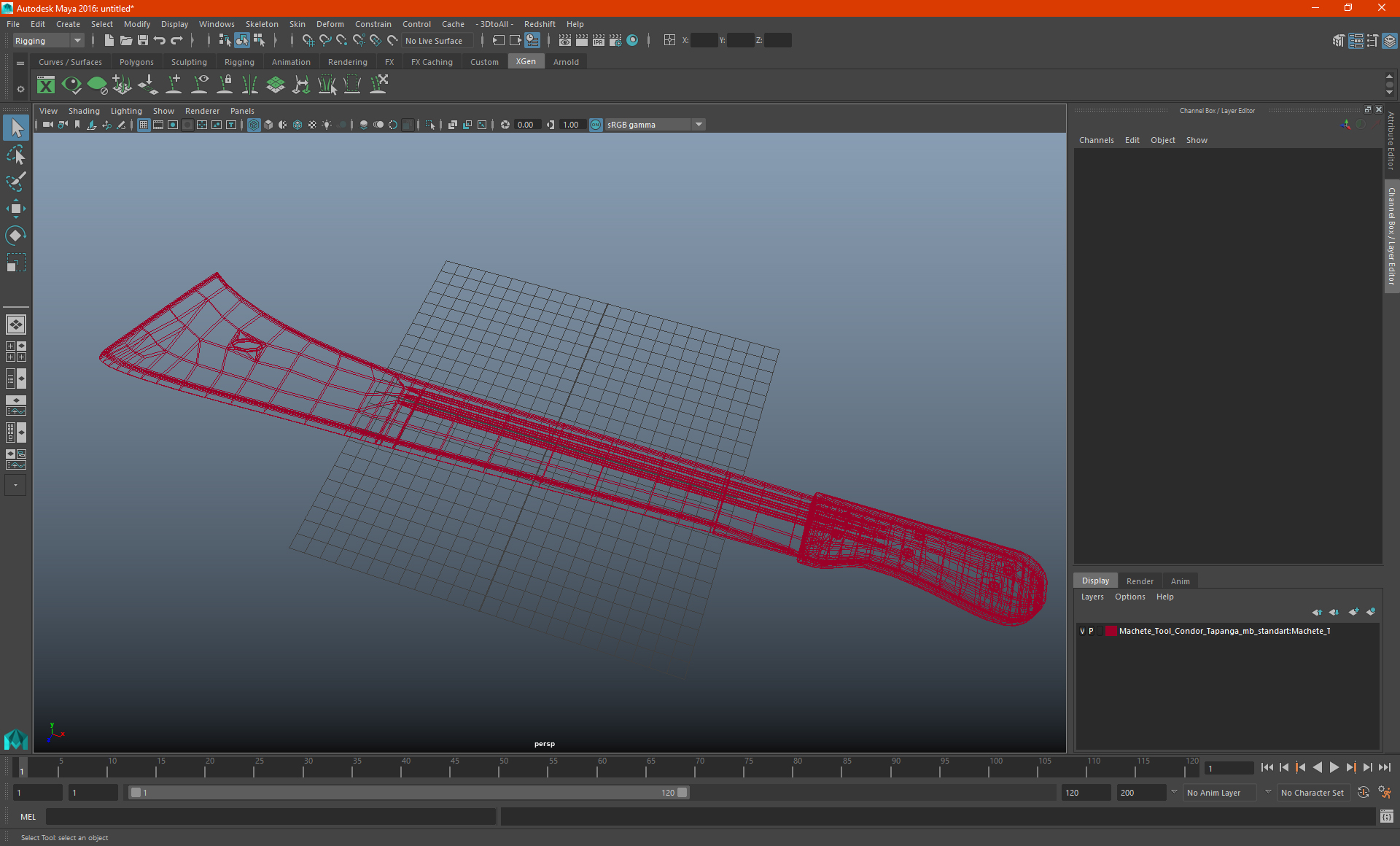 Machete Tool Condor Tapanga 3D