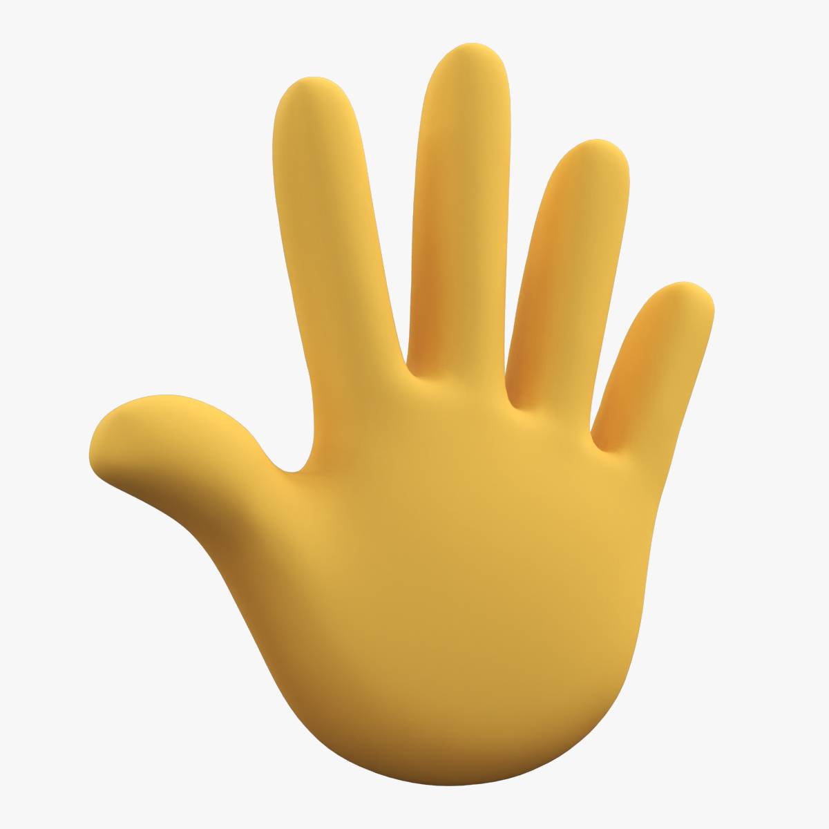 Hand with Spread Fingers Emoji 3D model preview